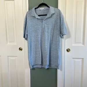 Peter Millar blue stripped polo